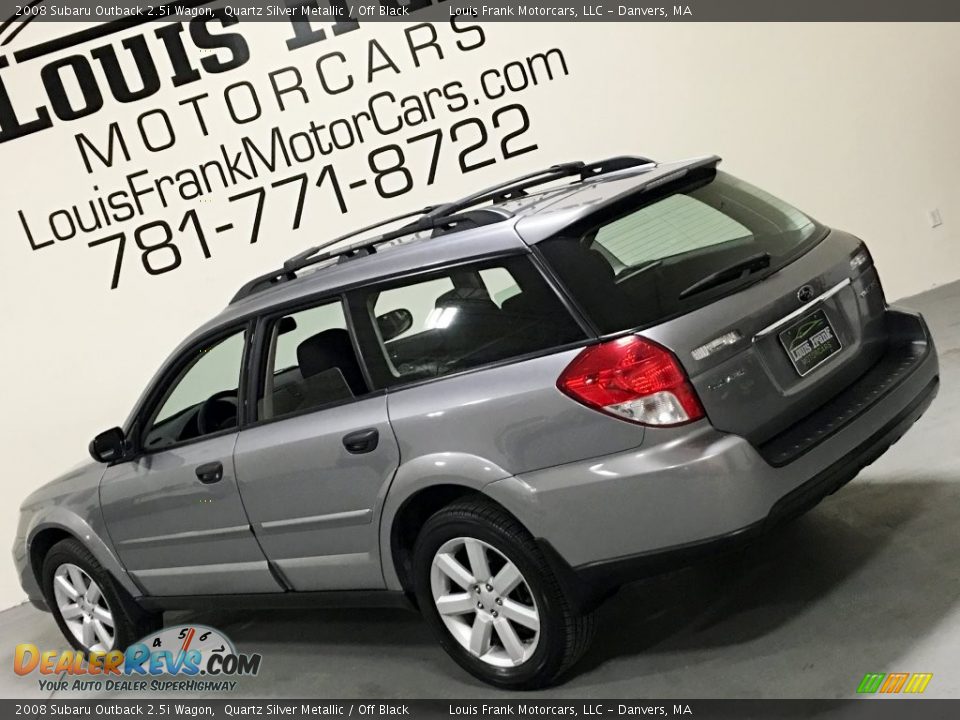 2008 Subaru Outback 2.5i Wagon Quartz Silver Metallic / Off Black Photo #11