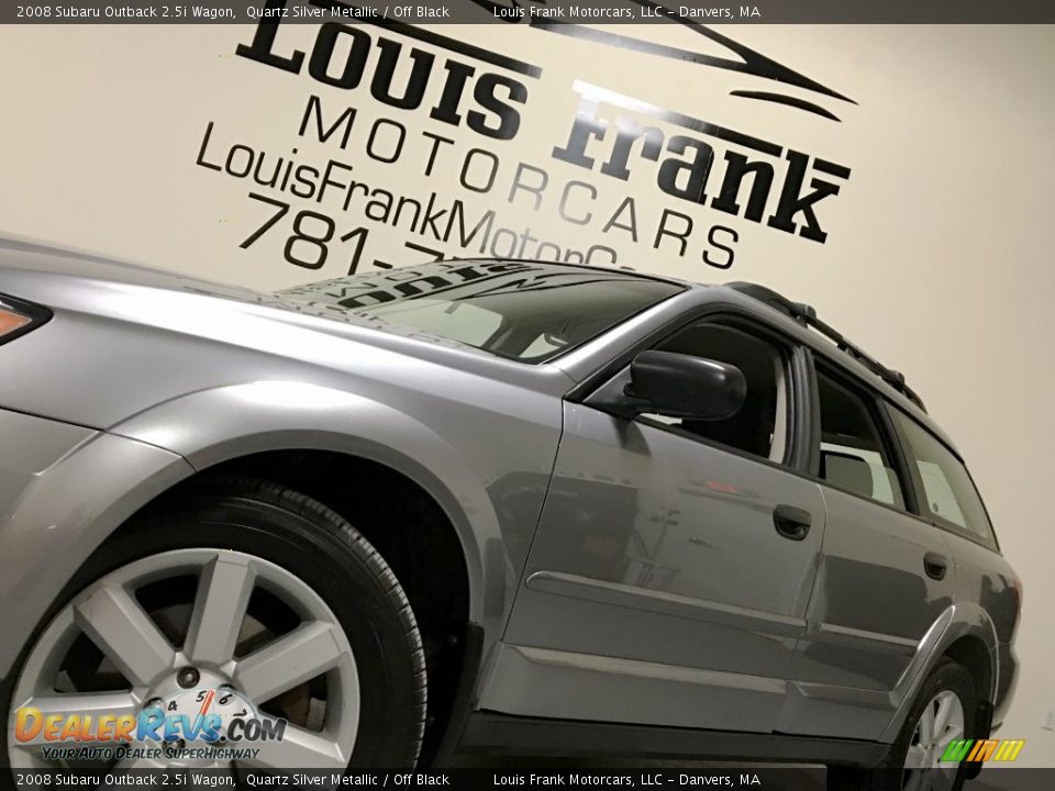 2008 Subaru Outback 2.5i Wagon Quartz Silver Metallic / Off Black Photo #13