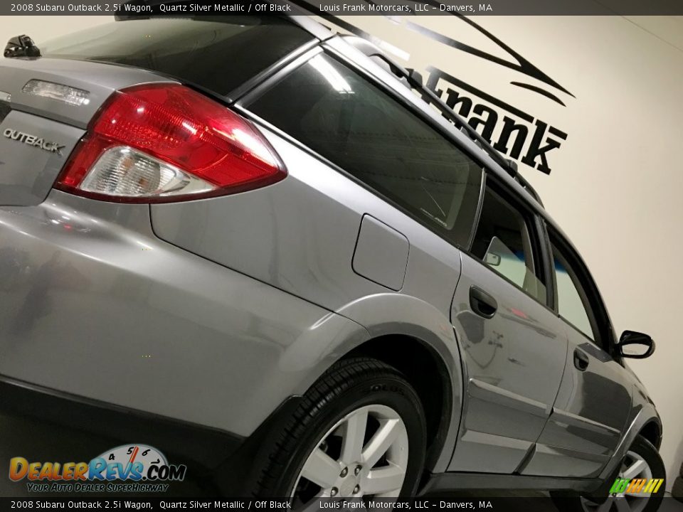 2008 Subaru Outback 2.5i Wagon Quartz Silver Metallic / Off Black Photo #14