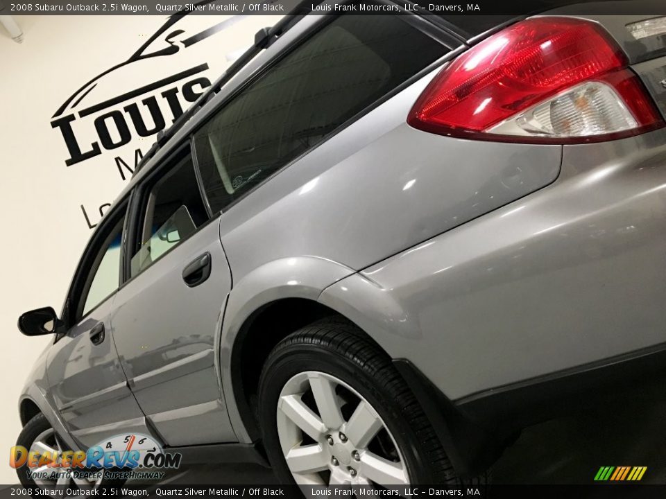 2008 Subaru Outback 2.5i Wagon Quartz Silver Metallic / Off Black Photo #16