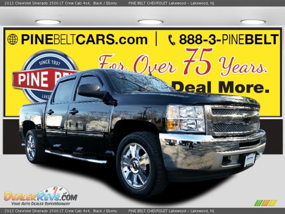 2013 Chevrolet Silverado 1500 LT Crew Cab 4x4 Black / Ebony Photo #1