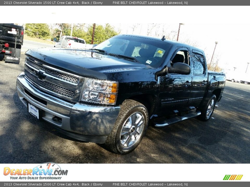 2013 Chevrolet Silverado 1500 LT Crew Cab 4x4 Black / Ebony Photo #3