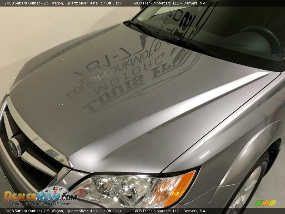 2008 Subaru Outback 2.5i Wagon Quartz Silver Metallic / Off Black Photo #31