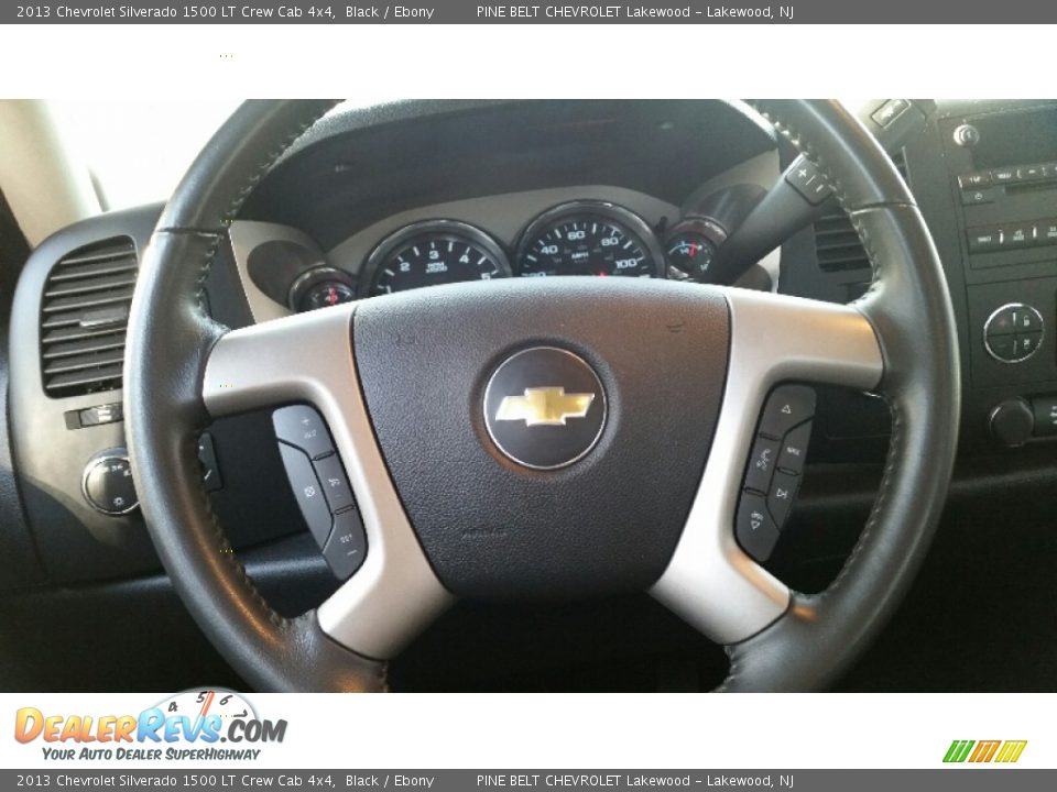 2013 Chevrolet Silverado 1500 LT Crew Cab 4x4 Black / Ebony Photo #15