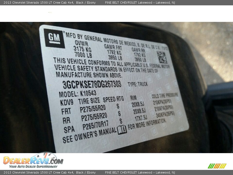 2013 Chevrolet Silverado 1500 LT Crew Cab 4x4 Black / Ebony Photo #18