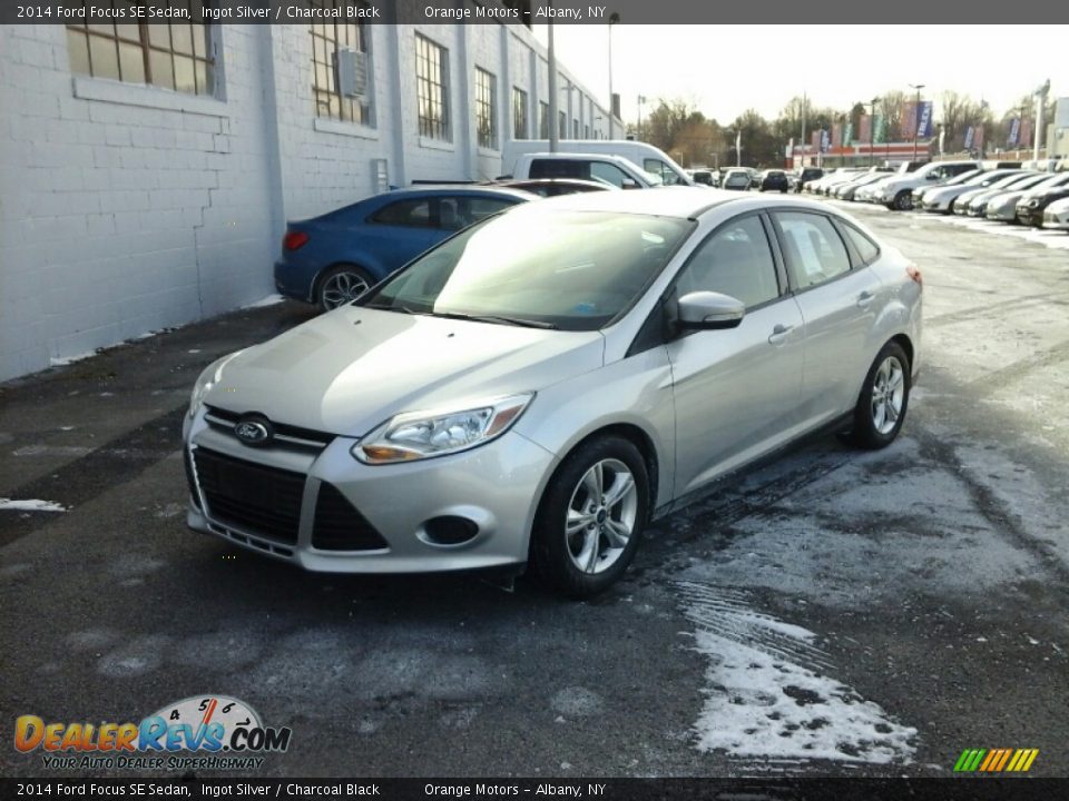 2014 Ford Focus SE Sedan Ingot Silver / Charcoal Black Photo #3