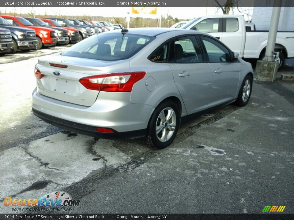 2014 Ford Focus SE Sedan Ingot Silver / Charcoal Black Photo #4