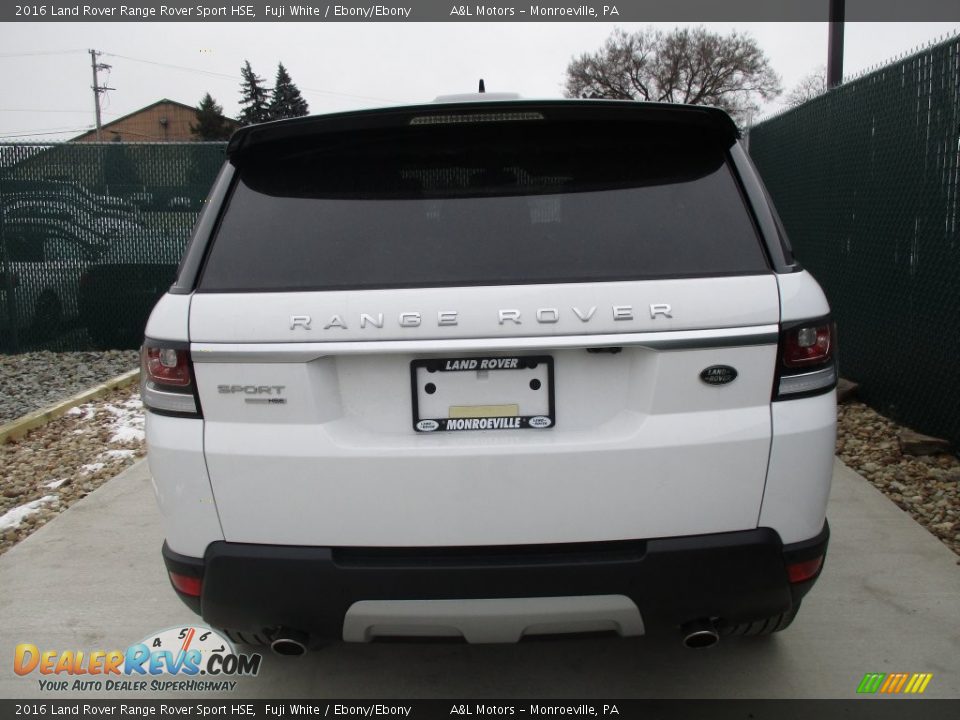 2016 Land Rover Range Rover Sport HSE Fuji White / Ebony/Ebony Photo #9