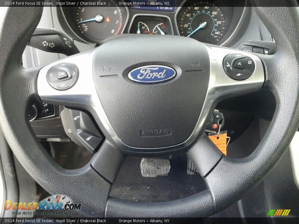 2014 Ford Focus SE Sedan Ingot Silver / Charcoal Black Photo #11