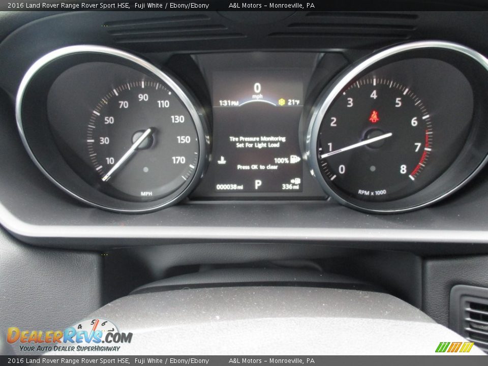 2016 Land Rover Range Rover Sport HSE Fuji White / Ebony/Ebony Photo #20