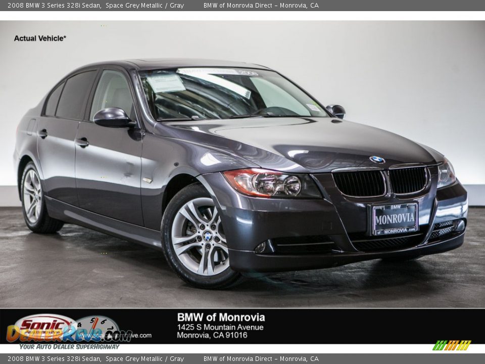 2008 BMW 3 Series 328i Sedan Space Grey Metallic / Gray Photo #1