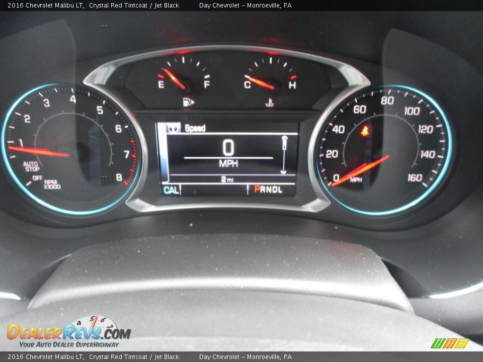 2016 Chevrolet Malibu LT Crystal Red Tintcoat / Jet Black Photo #20