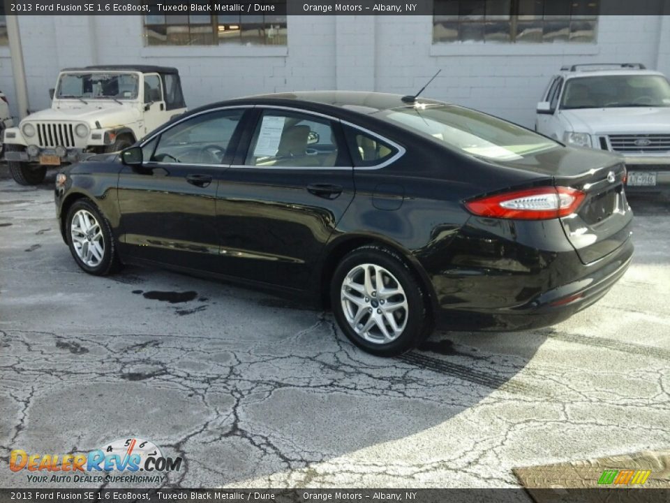 2013 Ford Fusion SE 1.6 EcoBoost Tuxedo Black Metallic / Dune Photo #6