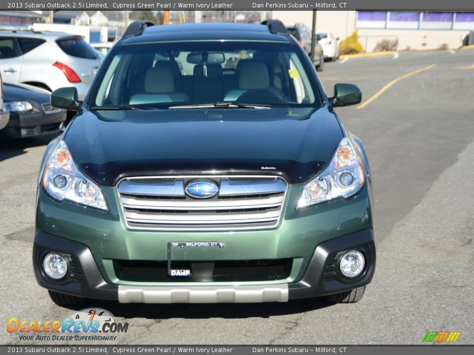 2013 Subaru Outback 2.5i Limited Cypress Green Pearl / Warm Ivory Leather Photo #2