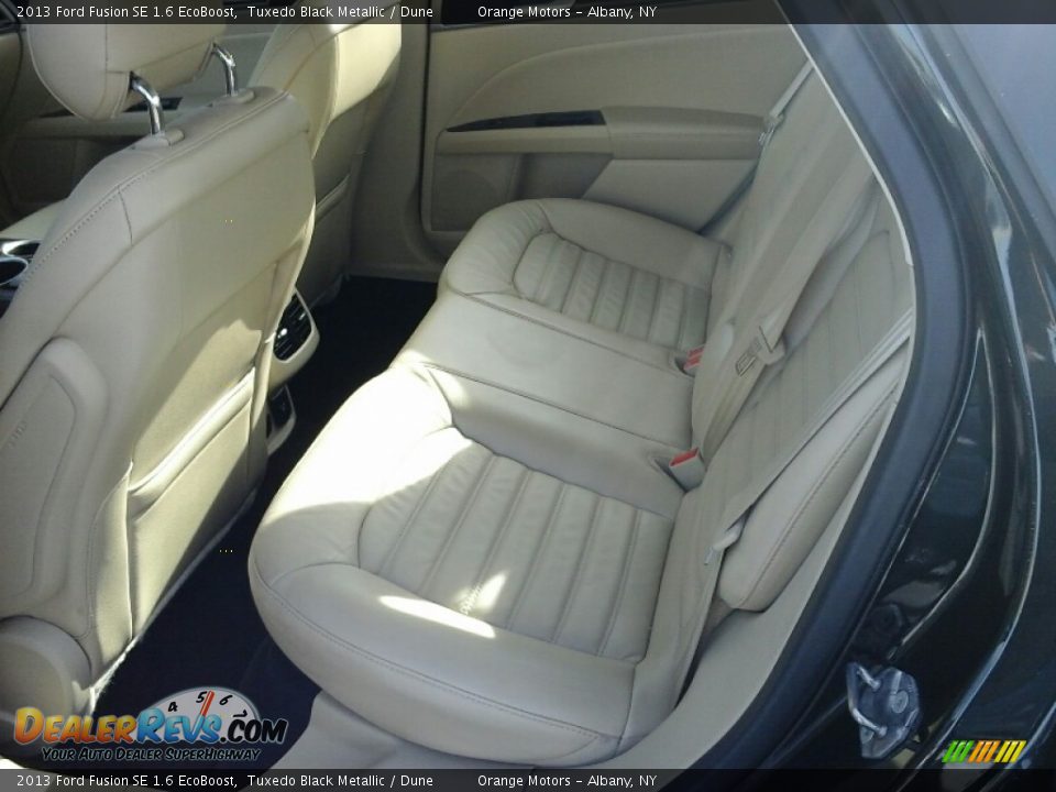 2013 Ford Fusion SE 1.6 EcoBoost Tuxedo Black Metallic / Dune Photo #9