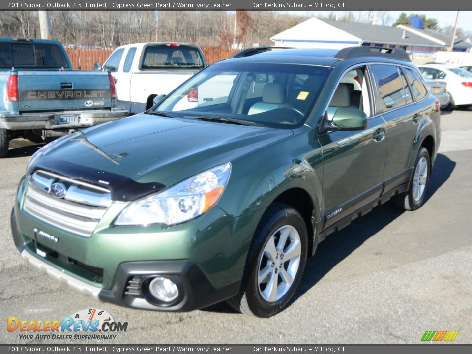 2013 Subaru Outback 2.5i Limited Cypress Green Pearl / Warm Ivory Leather Photo #3