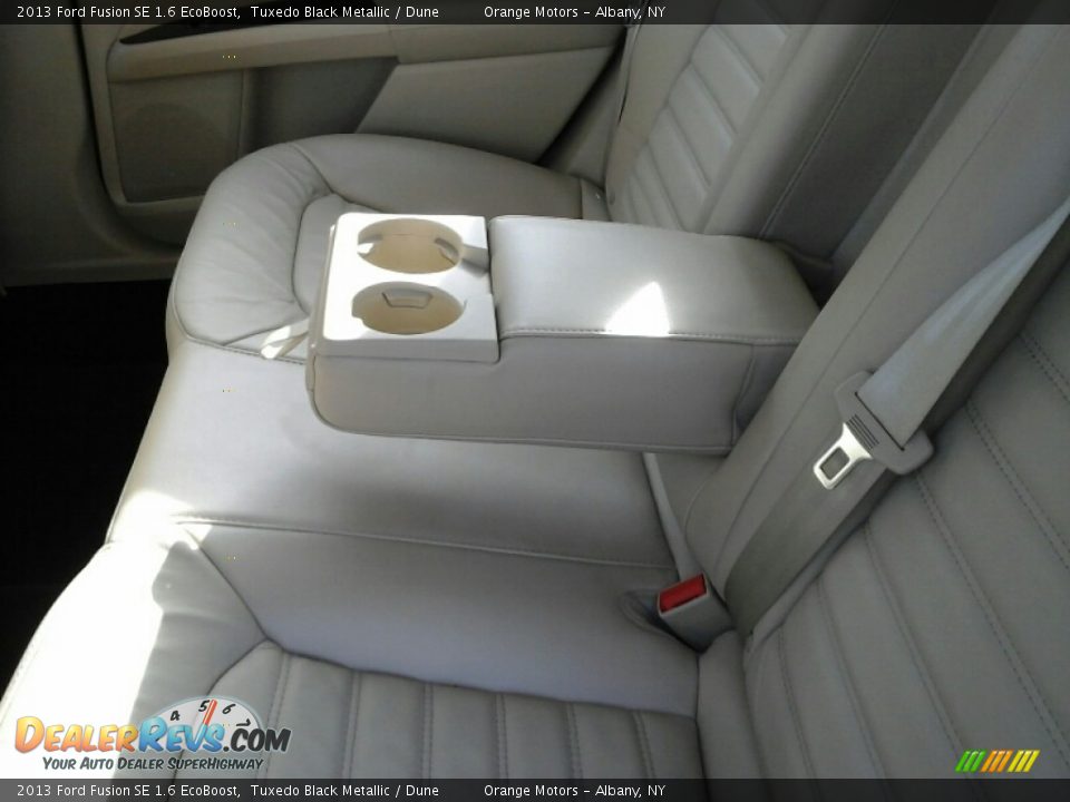 2013 Ford Fusion SE 1.6 EcoBoost Tuxedo Black Metallic / Dune Photo #10