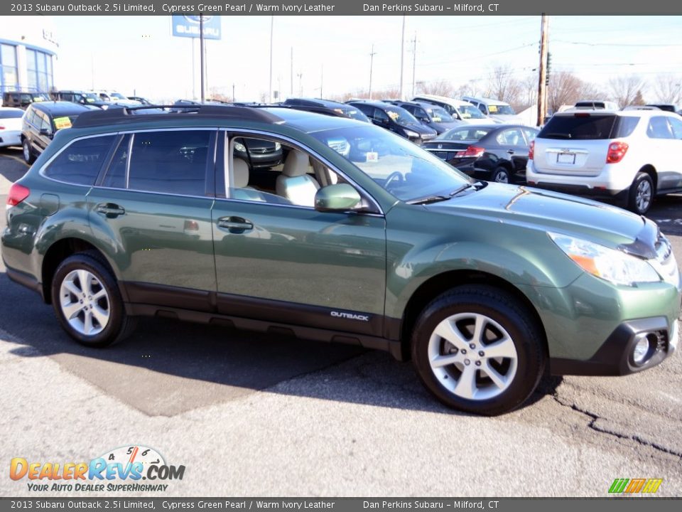 2013 Subaru Outback 2.5i Limited Cypress Green Pearl / Warm Ivory Leather Photo #4