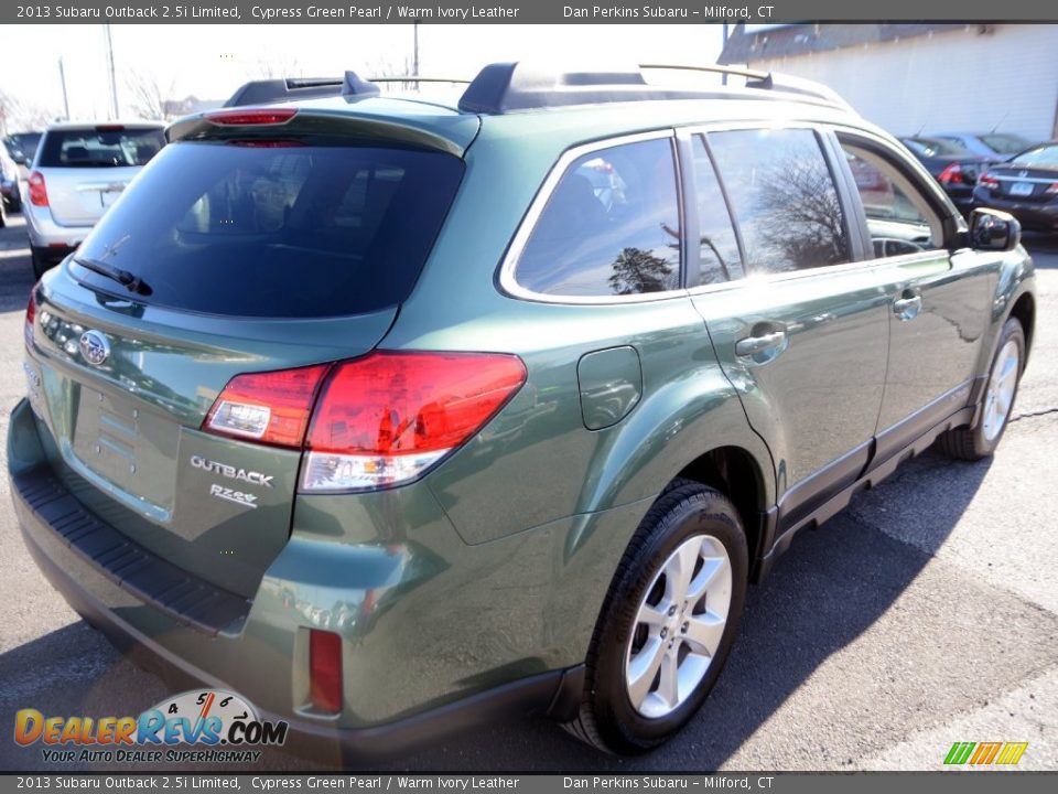 2013 Subaru Outback 2.5i Limited Cypress Green Pearl / Warm Ivory Leather Photo #6