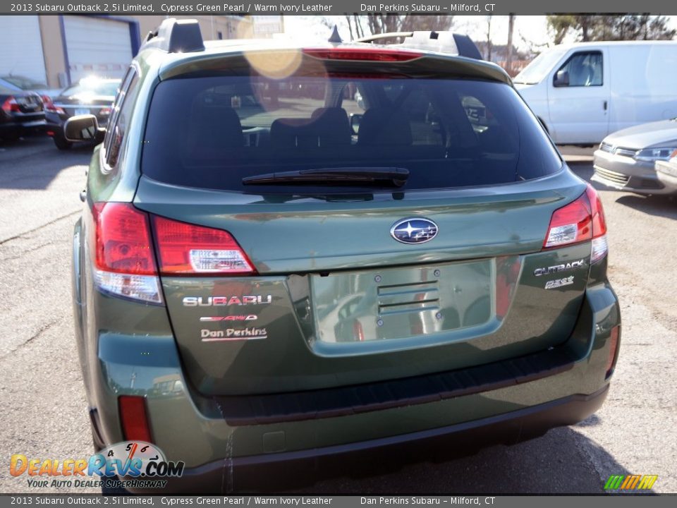 2013 Subaru Outback 2.5i Limited Cypress Green Pearl / Warm Ivory Leather Photo #7