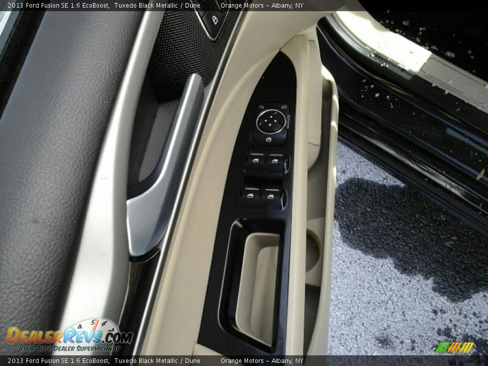 2013 Ford Fusion SE 1.6 EcoBoost Tuxedo Black Metallic / Dune Photo #13
