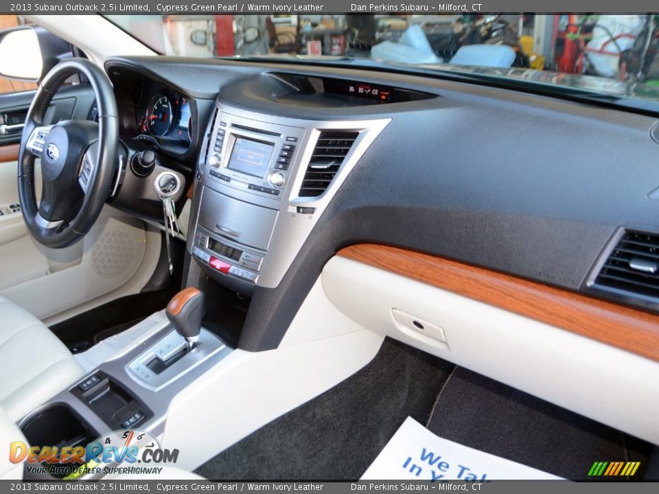 2013 Subaru Outback 2.5i Limited Cypress Green Pearl / Warm Ivory Leather Photo #9