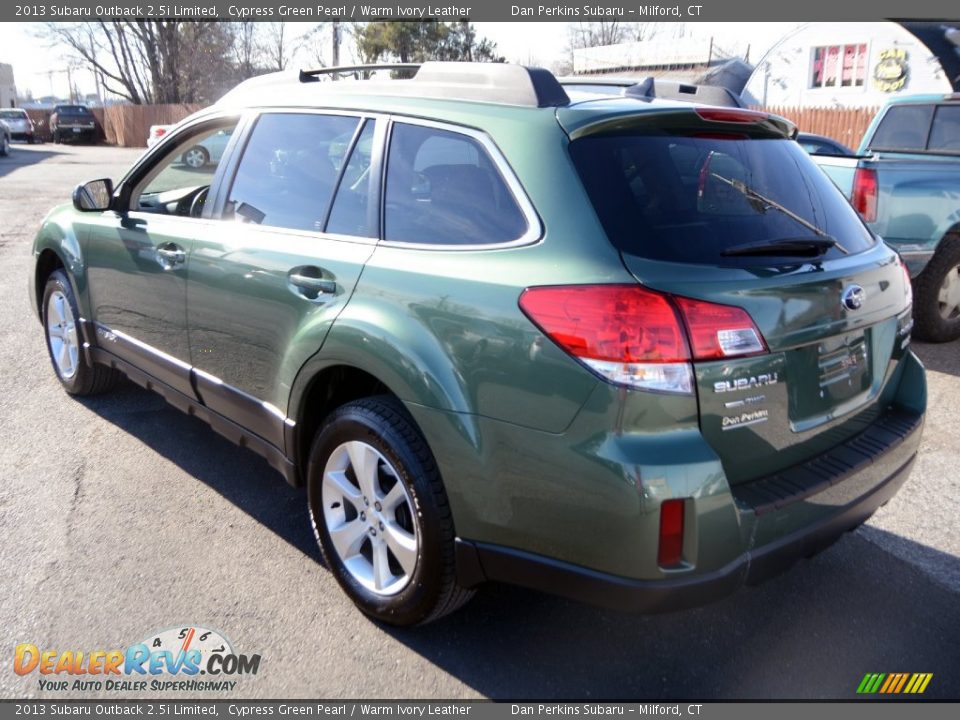 2013 Subaru Outback 2.5i Limited Cypress Green Pearl / Warm Ivory Leather Photo #10