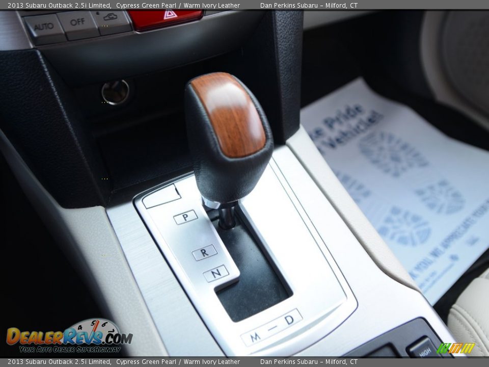 2013 Subaru Outback 2.5i Limited Cypress Green Pearl / Warm Ivory Leather Photo #15