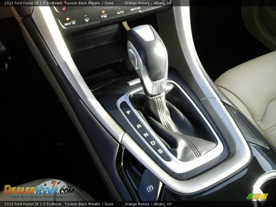 2013 Ford Fusion SE 1.6 EcoBoost Tuxedo Black Metallic / Dune Photo #18