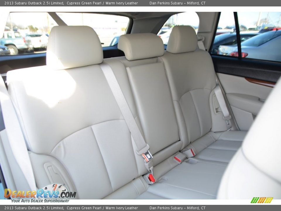 2013 Subaru Outback 2.5i Limited Cypress Green Pearl / Warm Ivory Leather Photo #17