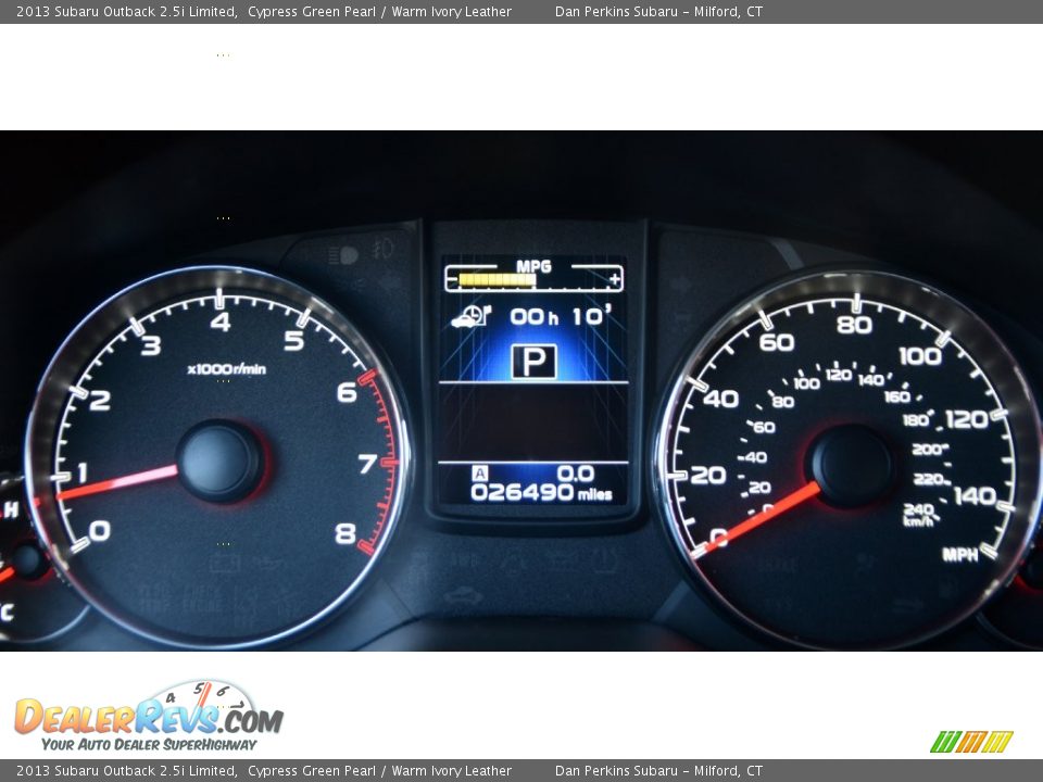 2013 Subaru Outback 2.5i Limited Cypress Green Pearl / Warm Ivory Leather Photo #18