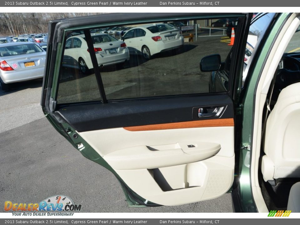 2013 Subaru Outback 2.5i Limited Cypress Green Pearl / Warm Ivory Leather Photo #20