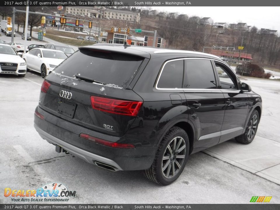 2017 Audi Q7 3.0T quattro Premium Plus Orca Black Metallic / Black Photo #12