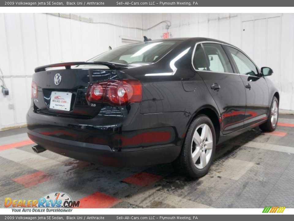 2009 Volkswagen Jetta SE Sedan Black Uni / Anthracite Photo #8