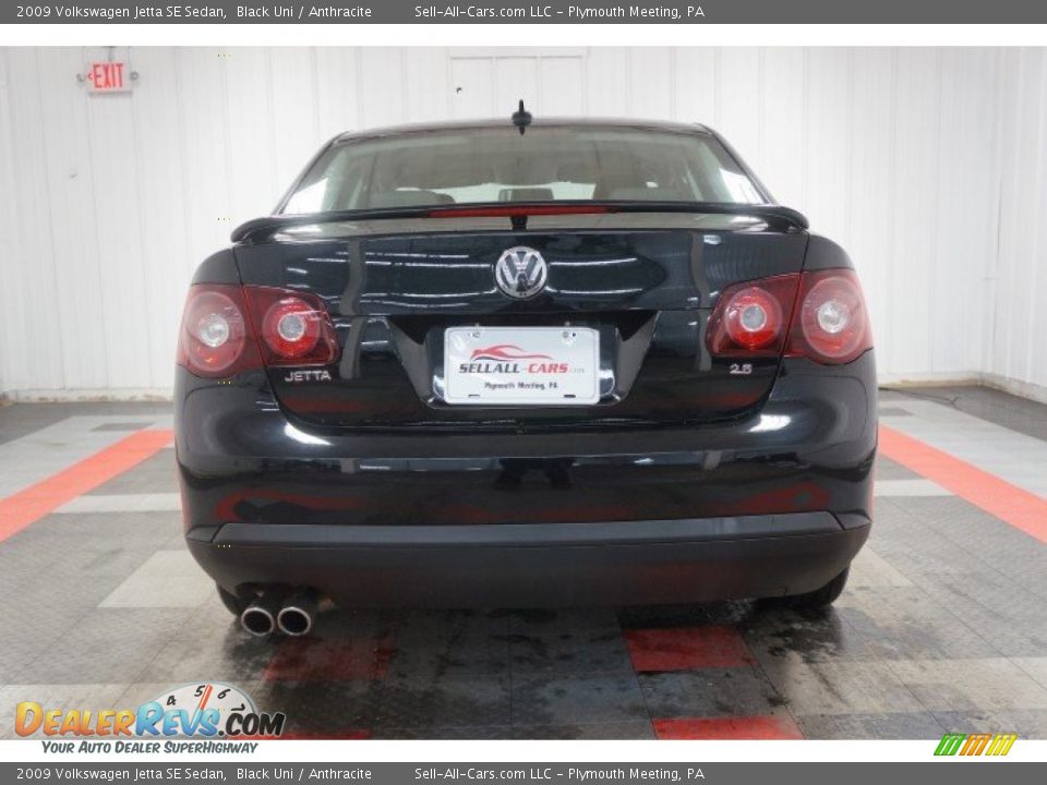 2009 Volkswagen Jetta SE Sedan Black Uni / Anthracite Photo #9