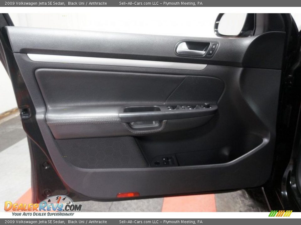 2009 Volkswagen Jetta SE Sedan Black Uni / Anthracite Photo #12