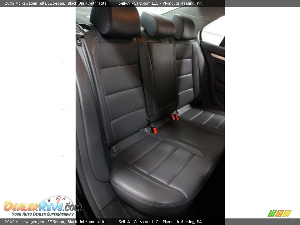 2009 Volkswagen Jetta SE Sedan Black Uni / Anthracite Photo #19