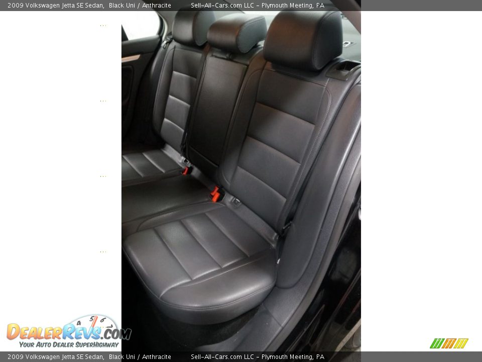 2009 Volkswagen Jetta SE Sedan Black Uni / Anthracite Photo #22