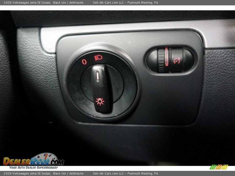 2009 Volkswagen Jetta SE Sedan Black Uni / Anthracite Photo #31