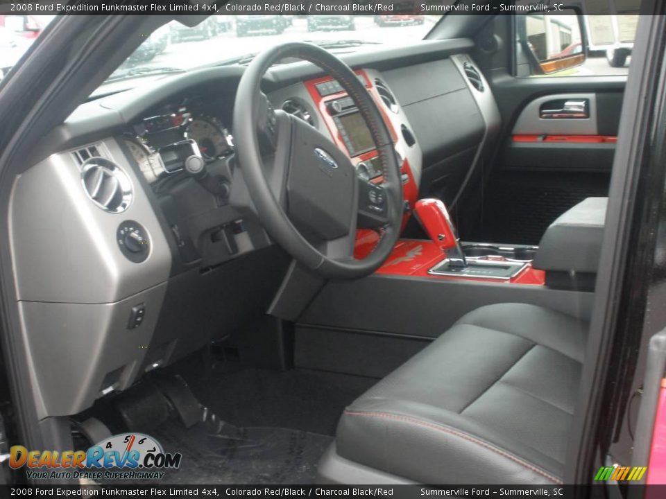 2008 Ford Expedition Funkmaster Flex Limited 4x4 Colorado Red/Black / Charcoal Black/Red Photo #2