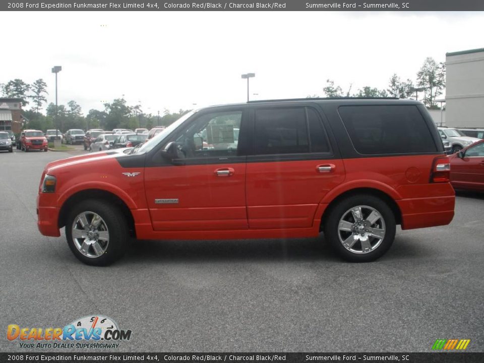 2008 Ford Expedition Funkmaster Flex Limited 4x4 Colorado Red/Black / Charcoal Black/Red Photo #4
