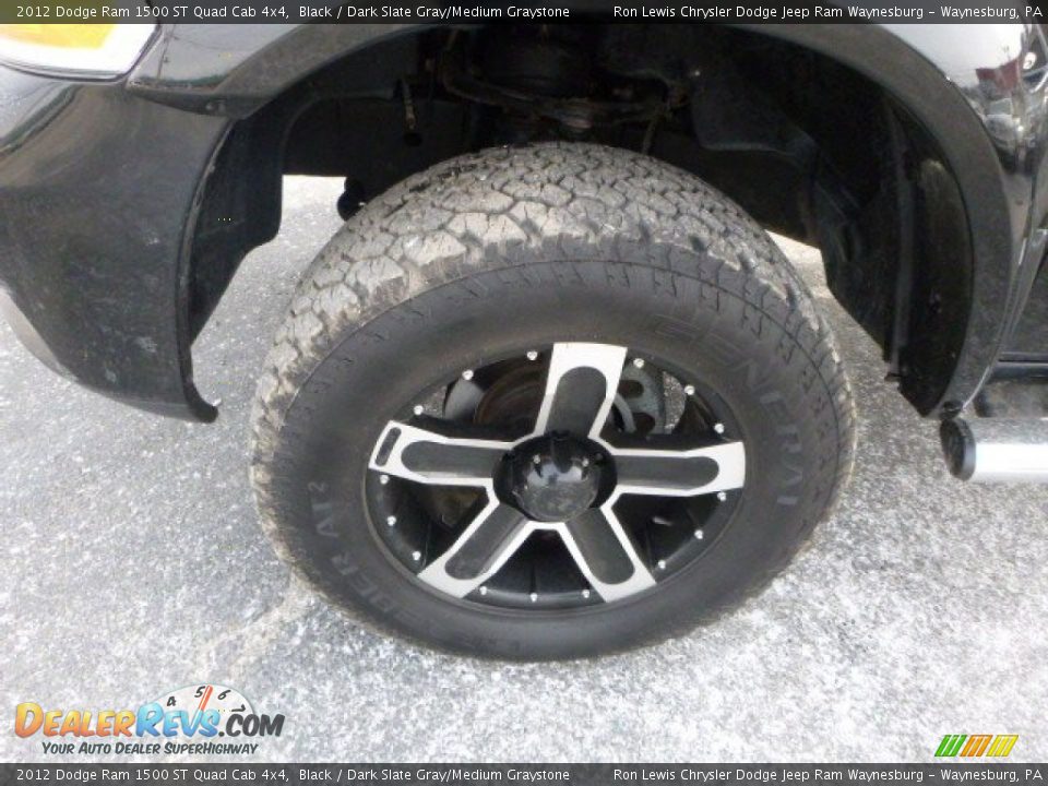 2012 Dodge Ram 1500 ST Quad Cab 4x4 Black / Dark Slate Gray/Medium Graystone Photo #2