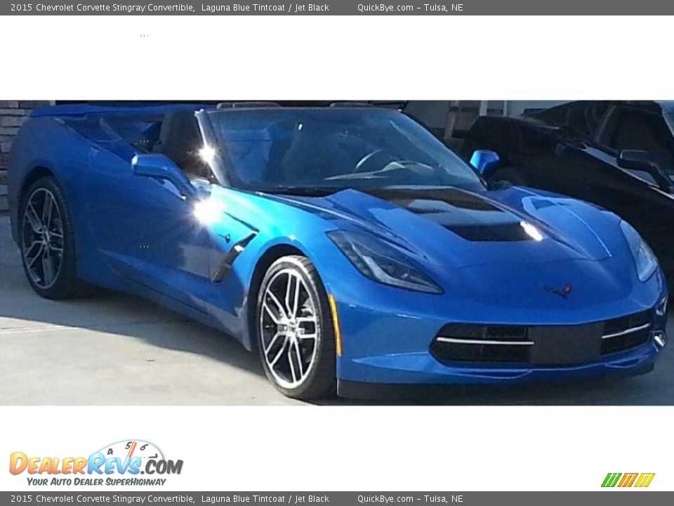 2015 Chevrolet Corvette Stingray Convertible Laguna Blue Tintcoat / Jet Black Photo #2