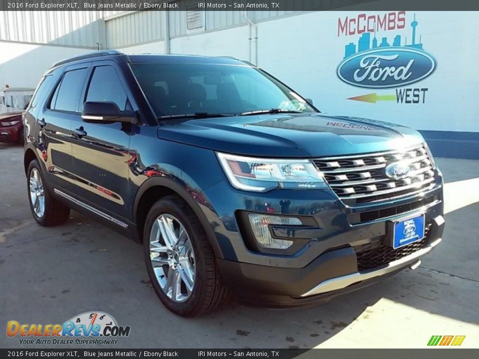 2016 Ford Explorer XLT Blue Jeans Metallic / Ebony Black Photo #1