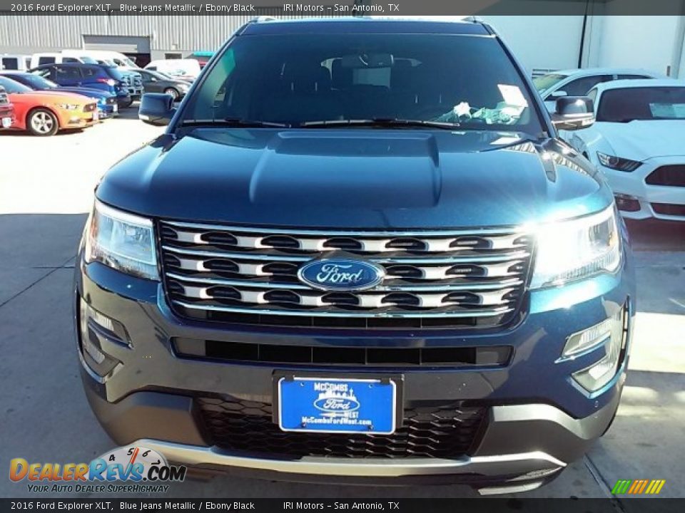 2016 Ford Explorer XLT Blue Jeans Metallic / Ebony Black Photo #7