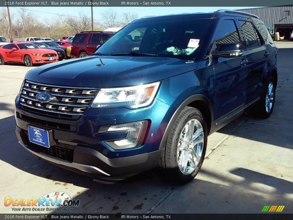 2016 Ford Explorer XLT Blue Jeans Metallic / Ebony Black Photo #8