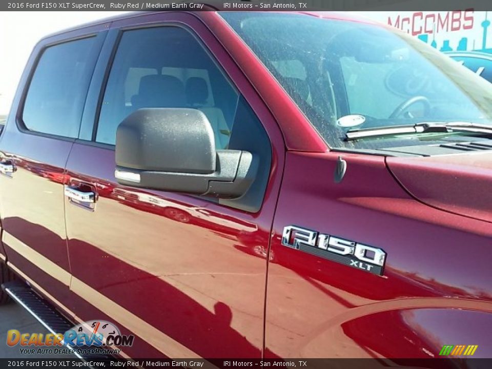 2016 Ford F150 XLT SuperCrew Ruby Red / Medium Earth Gray Photo #6