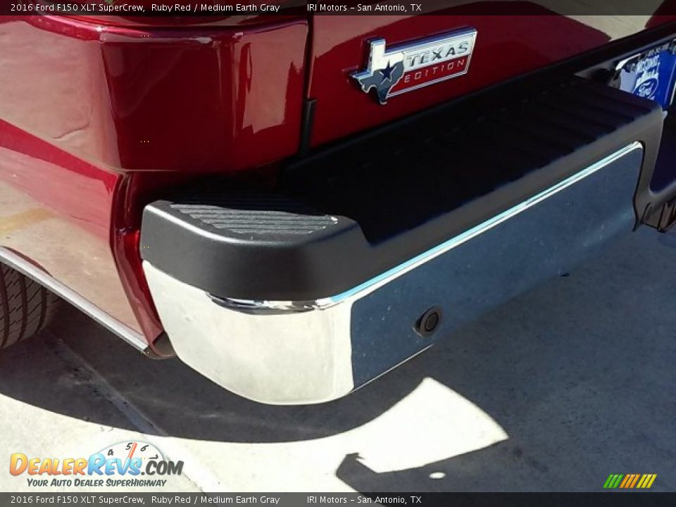 2016 Ford F150 XLT SuperCrew Ruby Red / Medium Earth Gray Photo #12