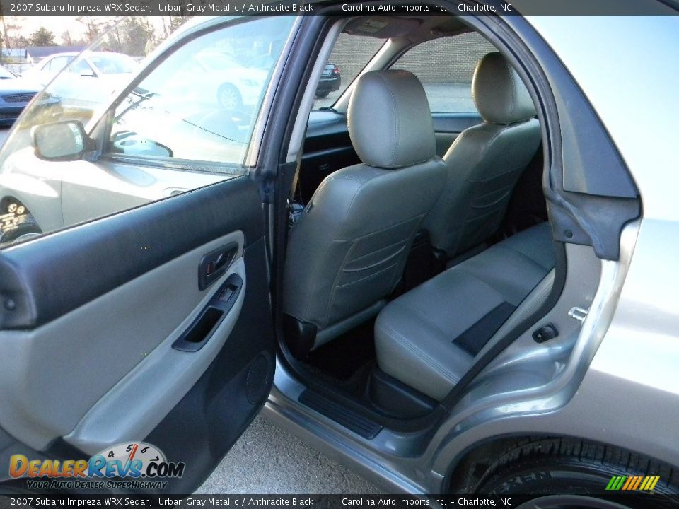 2007 Subaru Impreza WRX Sedan Urban Gray Metallic / Anthracite Black Photo #20