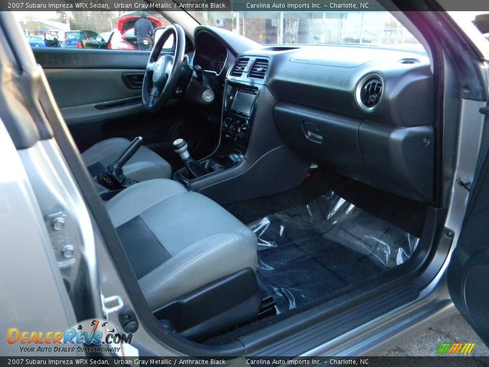 2007 Subaru Impreza WRX Sedan Urban Gray Metallic / Anthracite Black Photo #22
